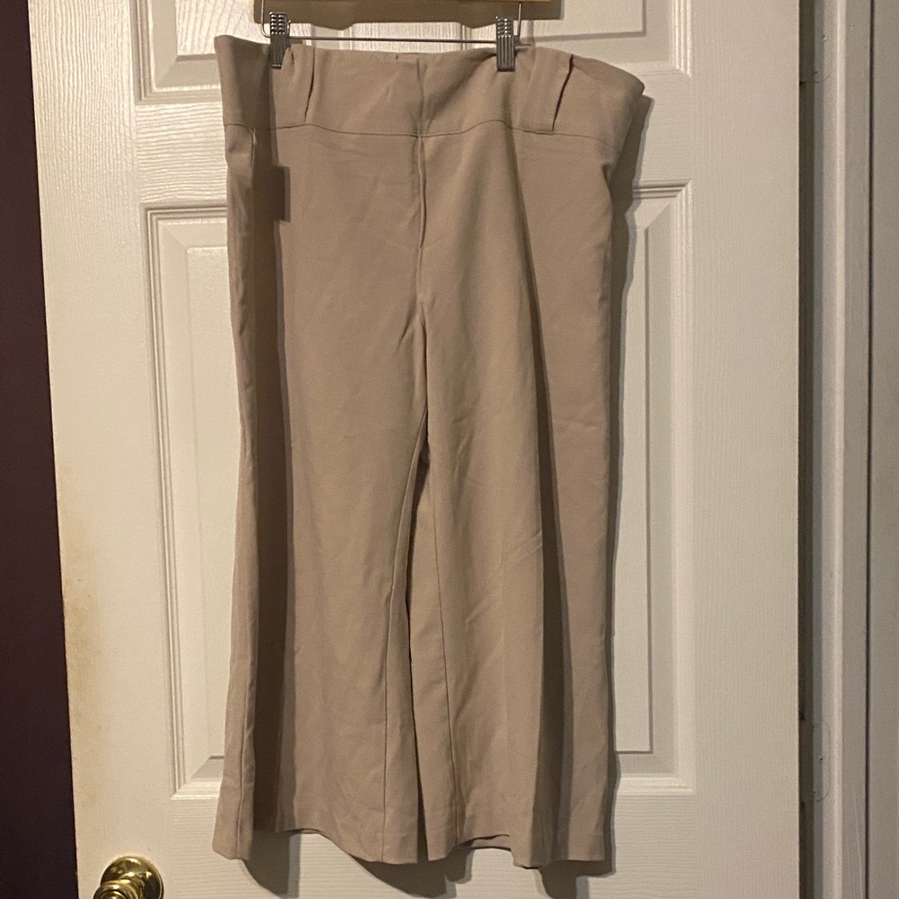Tan Maternity Gaucho Pants